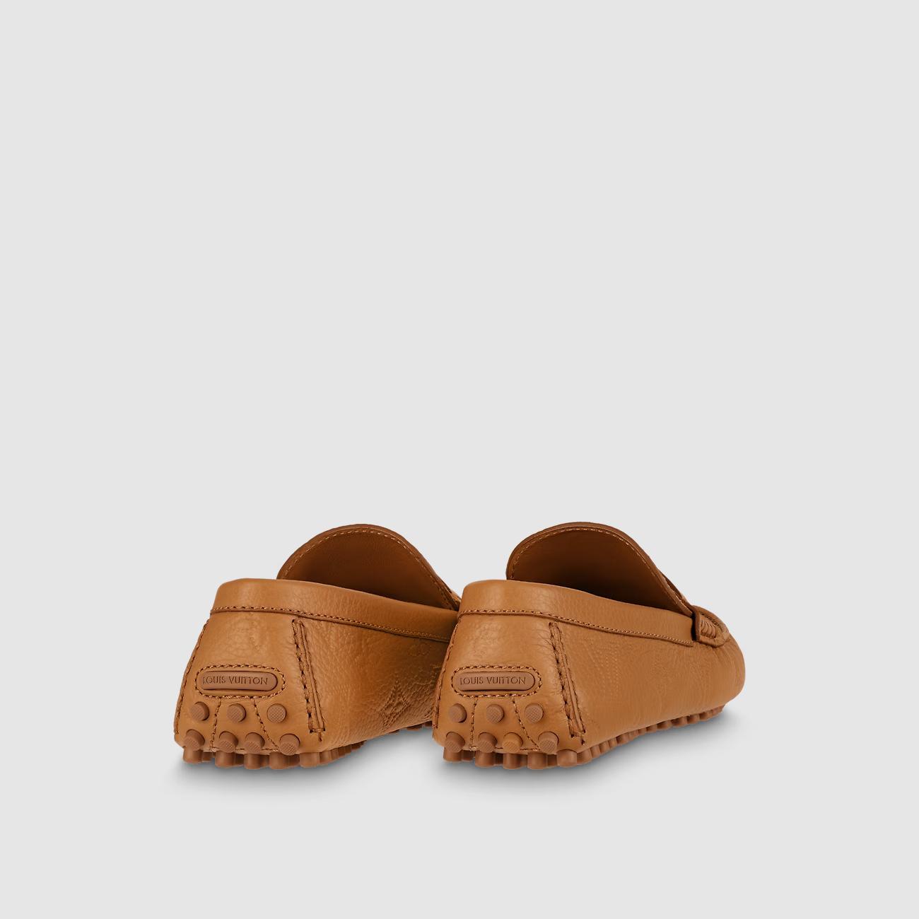 Giày Louis Vuitton Hockenheim Moccasin Nam Nâu